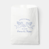 Cherubs Holding Heart Couple Cupids Initials Bedankzakje (Voorkant)