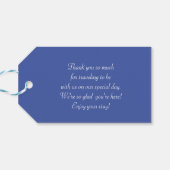 Cherubs Holding Heart Couple Cupids Initials Cadeaulabel (Achterkant Horizontaal)