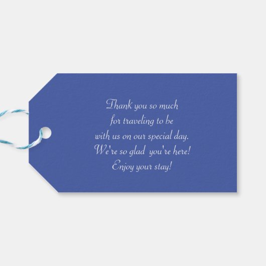 Cherubs Holding Heart Couple Cupids Initials Cadeaulabel (Achterkant Horizontaal)