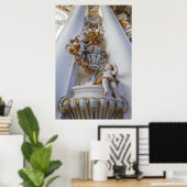 Cherubs in de Wieskirche-kerk Poster (Thuiskantoor)