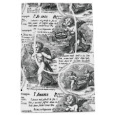 Cherubs in Love Romantic French Toile Medium Cadeauzakje (Voorkant)