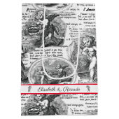 Cherubs in Love Romantic  French Toile Medium Cadeauzakje (Achterkant)