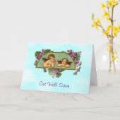 Cherubs krijgen snel Kaart (Gele Bloem)