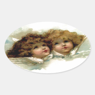  Cherubs Ovale Sticker