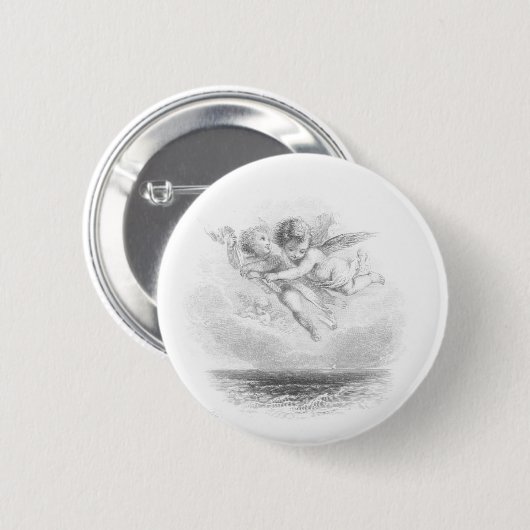 Cherubs Ronde Button 5,7 Cm (Voorkant /achterkant)