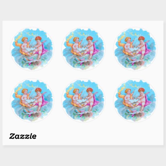 Cherubs. Ronde Sticker (Vel)