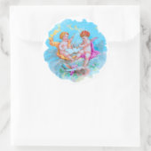 Cherubs. Ronde Sticker (Tas)