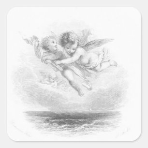 Cherubs Vierkante Sticker