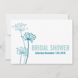 Chervil moderne grafische bruids douche uitnodigin kaart