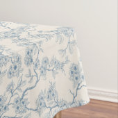 Chery blossom branches in blue and off white tafelkleed (Voorbeeld)