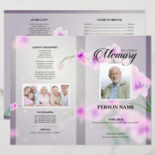 Chery Blossom Funeral Sjabloon (Voorkant / Achterkant)