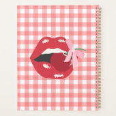 Chery Red Lips Coquette Esthetisch Planner (Achterkant)
