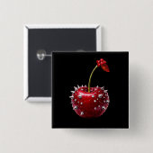 Chery Rock Style Badge Vierkante Button 5,1 Cm (Voorkant /achterkant)