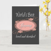 Cheryed Granny Kaart (Gele Bloem)