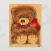 Cheryed Teddy Bear Briefkaart (Voorkant)