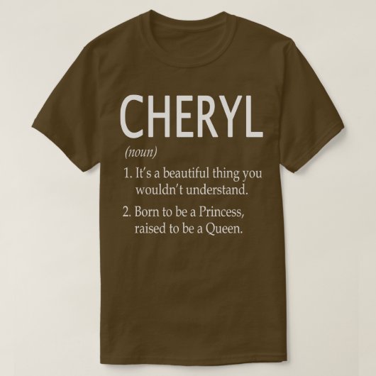 Cheryl Naam Gift 40 T-shirt (Design voorkant)