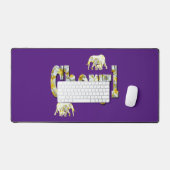 Cheryl naam met olifanten, bureaumat (Keyboard & Muis)