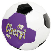 Cheryl naam met olifanten, voetbal (Drie kwart)