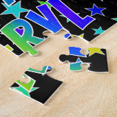 "CHERYL" voornaam, geun "HAPPY BIRTHDAY" Legpuzzel (Zijkant)