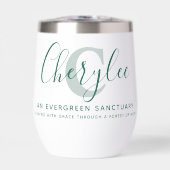 Cherylee name meaning and monogram green text (Voorkant)