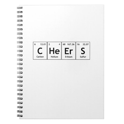 CHeS Chemistry Periodic Table WordElements Notitieboek (Voorkant)