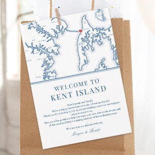 Chesapeake Bay Beach Club Wedding Welkomstschema Bedankkaart