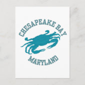 Chesapeake Bay Blue Crab Briefkaart (Voorkant)
