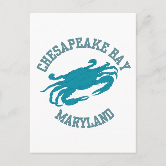 Chesapeake Bay Blue Crab Briefkaart (Voorkant)