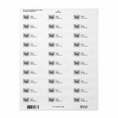 Chesapeake Bay Blue Crab Etiket (Full Sheet)