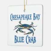 Chesapeake Bay Blue Crab Keramisch Ornament (Links)