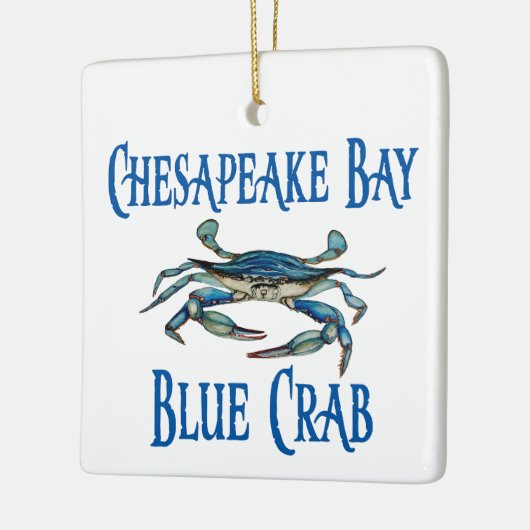 Chesapeake Bay Blue Crab Keramisch Ornament (Links)