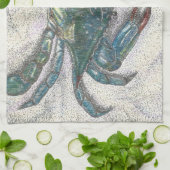 Chesapeake Bay Blue Crab Kitchen Towel Theedoek (Gevouwen)