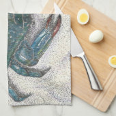 Chesapeake Bay Blue Crab Kitchen Towel Theedoek (Quarter Fold)
