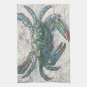 Chesapeake Bay Blue Crab Kitchen Towel Theedoek (Verticaal)