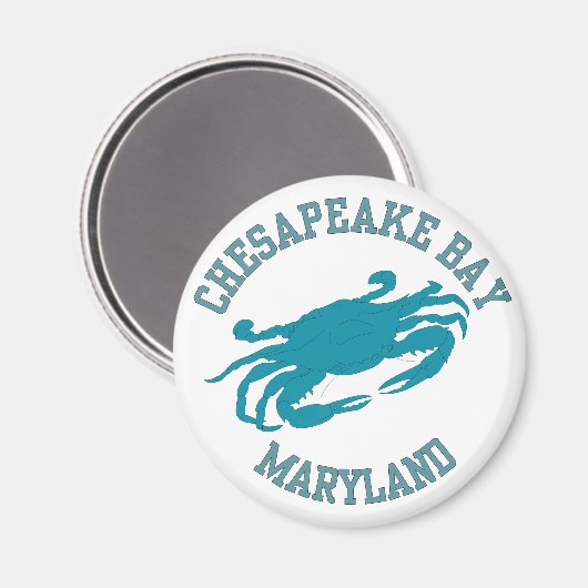 Chesapeake Bay Blue Crab Magneet (Voorkant / Achterkant)