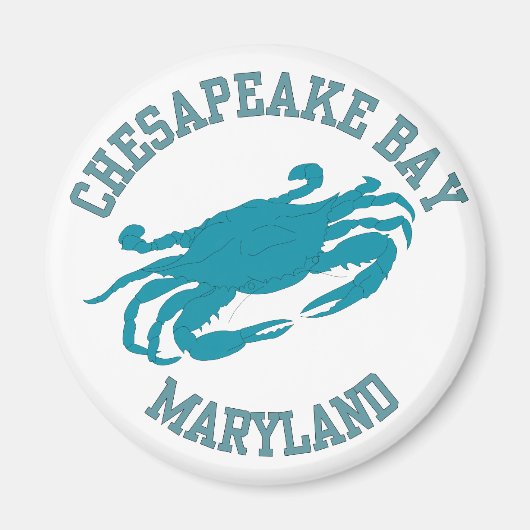 Chesapeake Bay Blue Crab Magneet (Voorkant)