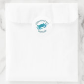 Chesapeake Bay Blue Crab Ronde Sticker (Tas)