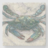 Chesapeake Bay Blue Crab Stenen Onderzetter (Voorkant)