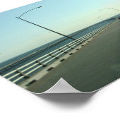 Chesapeake Bay Bridge - afdrukken/poster Poster (Hoek)