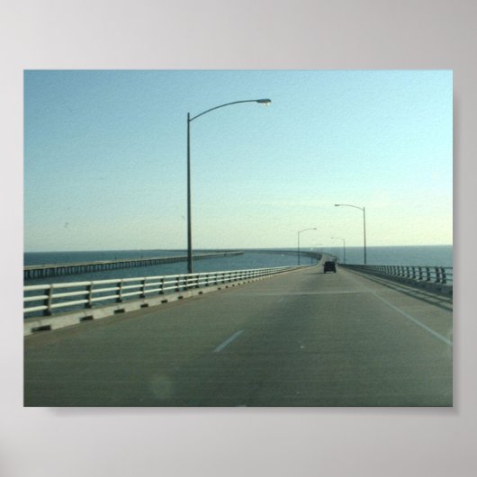 Chesapeake Bay Bridge - afdrukken/poster Poster (Voorkant)