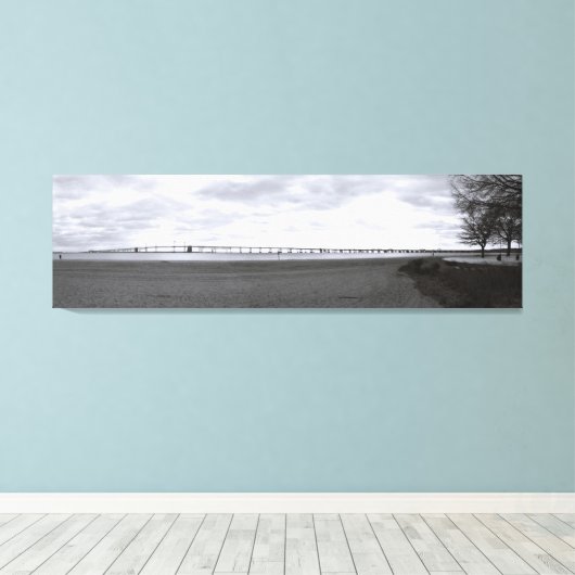 Chesapeake Bay Bridge Canvas Afdruk (Insitu (Houten vloer))