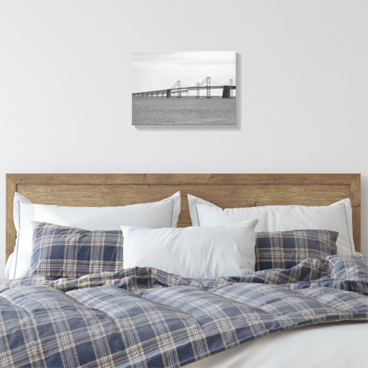 Chesapeake Bay Bridge Canvas Afdruk (Insitu (Slaapkamer))