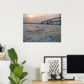 Chesapeake Bay Bridge Fotografie-Poster Poster (Thuiskantoor)
