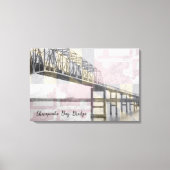 Chesapeake Bay Bridge Maryland Vlag Canvas Afdruk (Voorkant)
