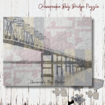 Chesapeake Bay Bridge Maryland Vlag Puzzel