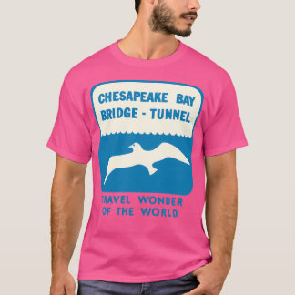 Chesapeake Bay Bridge Tunnel Vintage Travel Decale T-shirt