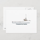 Chesapeake Bay Deadrise Boat (titel) Briefkaart (Voorkant / Achterkant)
