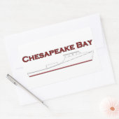 Chesapeake Bay Deadrise-werkboot Rechthoekige Sticker (Envelop)