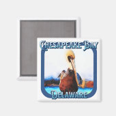 Chesapeake Bay, Delaware Magneet (Voorkant / Achterkant)