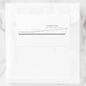 Chesapeake Bay dooie boot (volledige cabine) Rechthoekige Sticker (Tas)